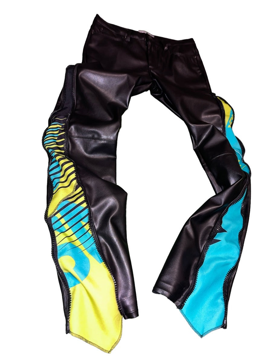 FAUX LEATHER PANTS
